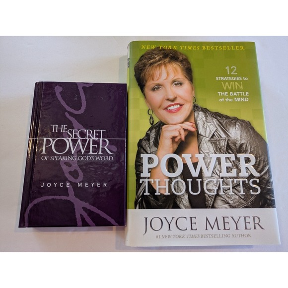 Joyce Meyer‎ Book Bundle Power Thoughts Secret Power of Speaking Gods Word - Picture 1 of 2